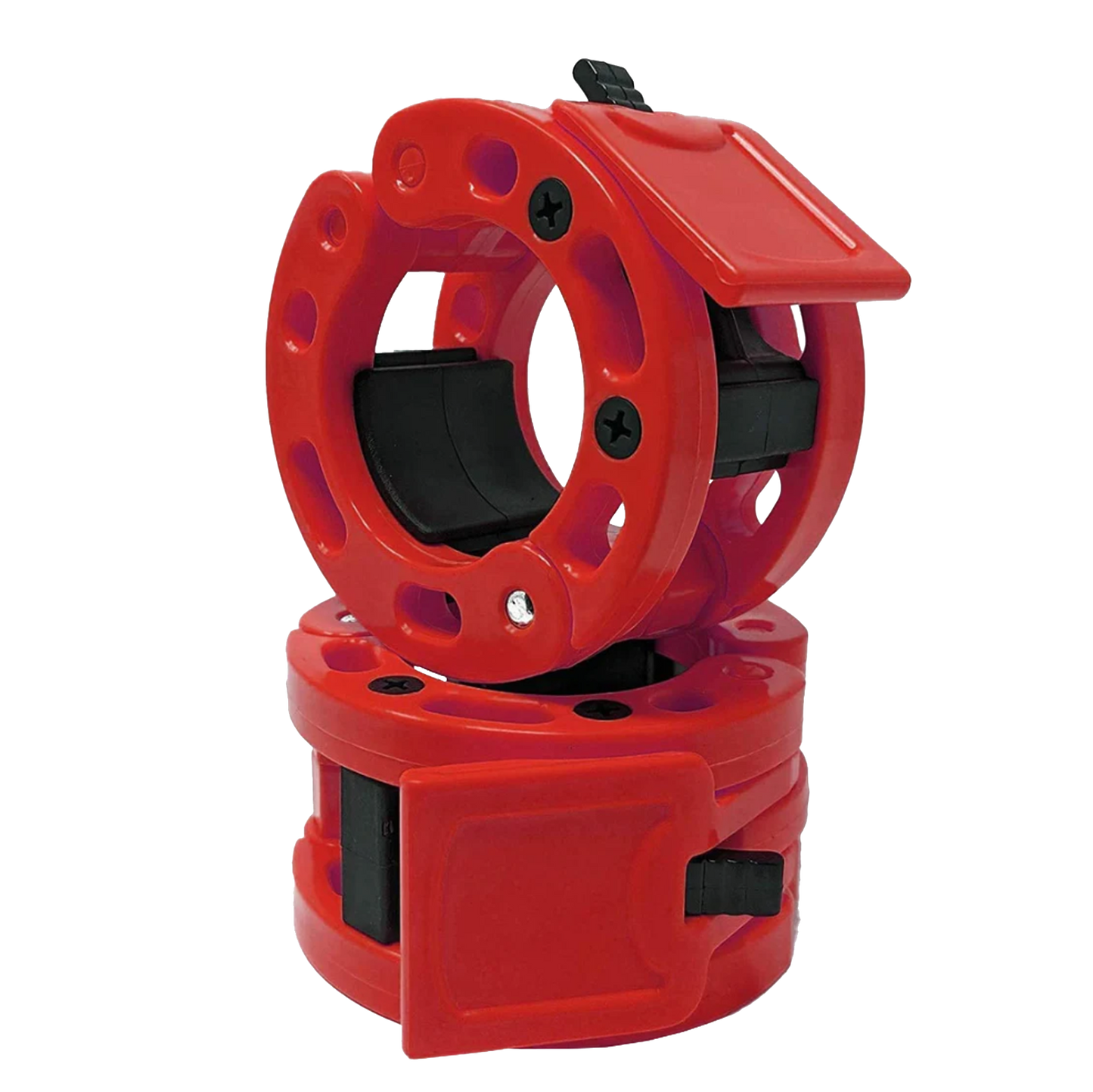 Clout Fitness Pro Barbell Clamps - Red