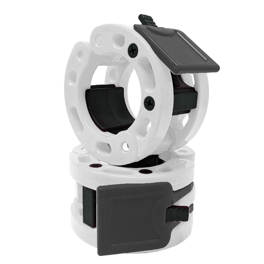 Clout Fitness Pro Barbell Clamps - White/black