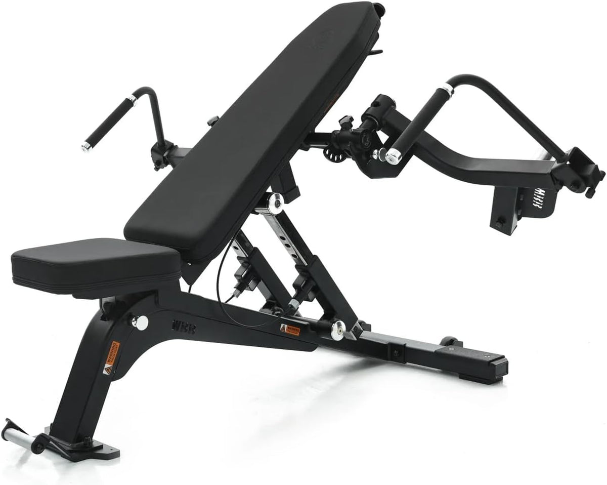 Incline bench with chest fly attachment