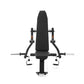 Bicep attachment mounted on bench; bench sold separately