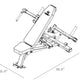 Bench and chest fly setup dimensions