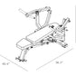 Bench and chest press setup dimensions