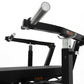 Chest press arm and weight sleeve detail