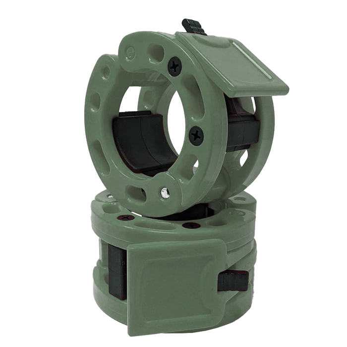 Clout Fitness Pro Barbell Clamps - Olive