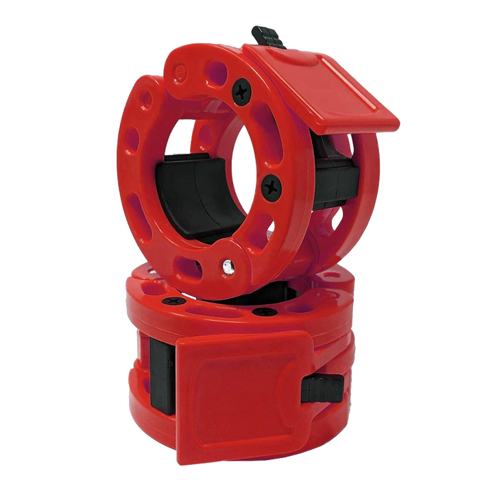 Clout Fitness Pro Barbell Clamps - Red